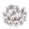 Natural Baroque Pearl Keshi Pearl Beads Strands PEAR-S019-04C-3