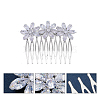 Cubic Zirconia Hair Combs PW-WG10096-04-1