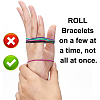 BENECREAT 60Pcs 6 Colors Spring Bracelets Set TWIR-BC0001-42-3