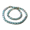 Electroplate Glass Beads Strands EGLA-H103-FR02-2
