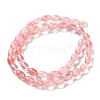 Cherry Quartz Glass Beads Strands G-I369-B22-01B-3