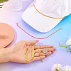 3Pcs 3 Colors Brass Enamel Curb Chain Bracelet Making AJEW-TAC00049-5