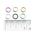 6 Colors Aluminum Wire Open Jump Rings ALUM-X0001-01B-3