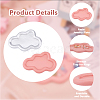 2Pcs 2 Colors Resin Jewelry Plate AJEW-DC0001-51-4