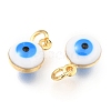 Brass Enamel Charms KK-B024-02G-I-2