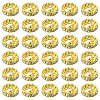 150Pcs 3 Styles Iron Rhinestone Spacer Beads RB-YW0001-13G-1