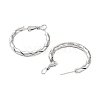 202 Stainless Steel Hoop Earrings EJEW-A041-07P-2