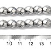 Electroplated Synthetic Magnetic Hematite Beads Strands G-I364-J01-05-4