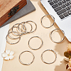 30Pcs Stainless Steel Loose Leaf Book Binder Hinged Rings FIND-BBC0002-24-4