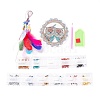 DIY Diamond Painting Hanging Woven Net/Web with Feather Pendant Kits DIY-I084-16-2