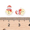 Christmas Theme Luminous Resin Cabochons RESI-U003-02F-4