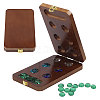 Wooden Chess Board Game Box DJEW-FG0006-82-1
