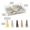 100Pcs 5 Colors Iron Filigree Bead Caps IFIN-YW0003-18-3