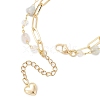 Natural Morganite Beads Multi-layered Bracelets BJEW-JB12217-02-4