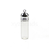 Transparent Glass Bottle Pendants PW-WG72D6E-03-1