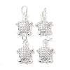 Rack Plating Brass Micro Pave Cubic Zirconia Pendants ZIRC-G168-47S-1