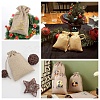 Beebeecraft 4 Colors Polyester Imitation Burlap Packing Pouches Drawstring Bags ABAG-BBC0001-04A-7