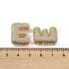 Brass Micro Pave Clear Cubic Zirconia Pendants KK-Z041-01G-E-3