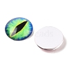 Half Round/Dome Dragon Eye Printed Glass Cabochons X-GGLA-A002-20mm-AB-2