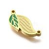 304 Stainless Steel Enamel Links Connector Charms STAS-Q347-13G-2