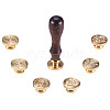 DIY Scrapbook Brass Stamps AJEW-PH0012-01-1