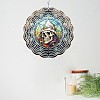 Wind Spinner Stained Iron Pendant Decorations PW-WG9969A-01-3