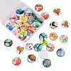 50Pcs Tree of Life Printed Half Round/Dome Glass Cabochons GGLA-SZ0001-27-7