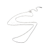 Anti-Tarnish Rhodium Plated 925 Sterling Silver Chain Necklace NJEW-A011-03A-P-1