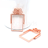 Zinc Alloy Open Back Bezel Pendants(rotatable) PALLOY-WH0076-84RG-RS-1