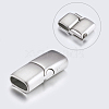 Tarnish Resistant 304 Stainless Steel Magnetic Clasps with Glue-in Ends X-STAS-P181-25P-2