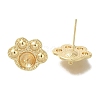 Brass Stud Earring Findings KK-K388-09G-1