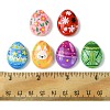 12Pcs 6 Colors Easter Cartoon Opaque Resin Cabochons RESI-FS0001-56-5