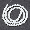 Opaque Solid Color Imitation Jade Glass Beads Strands EGLA-A044-P8mm-D01-2