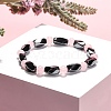 Round Natural Rose Quartz Stretch Bracelets BJEW-G072-3-1