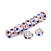 Handmade Lampwork & Brass Core European Beads LAMP-N044-04S-01-2