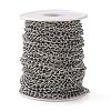 Tarnish Resistant 304 Stainless Steel Curb Chains CHS-Q001-22-3