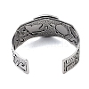 Constellation Alloy Open Cuff Bangles for Women Men BJEW-C064-01AS-05-3