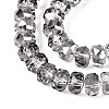 Electroplate Transparent Glass Beads Strands X-EGLA-N022-04A-D02-3