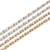 Craftdady 10 Yards 2 Colors Brass Rhinestone Strass Chains CHC-CD0001-03-8