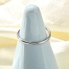 304 Stainless Steel Open Cuff Rings for Women RJEW-F170-03P-02-5