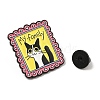 My Family Black Cat Alloy Enamel Pins JEWB-R004-01EB-04-3