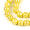 Electroplate Opaque Glass Beads Strands GLAA-T032-P8mm-AB16-3