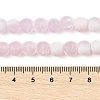 Frosted Crackle Glass Beads Strands GLAA-U001-6mm-M03-4