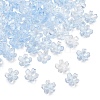 60G Baking Paint Transparent Glass Bead Caps DGLA-YW0001-63B-1