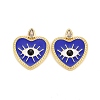 Rack Plating Brass Cubic Zirconia Pendants ZIRC-C031-02G-2