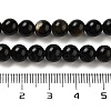 Natural Golden Sheen Obsidian Beads Strands X-G-C068-6mm-9-3