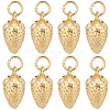 10Pcs Brass Pendant Rhinestones Settings KK-BBC0018-10-1