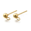 201 Stainless Steel Stud Earring Findings STAS-T031-15G-1