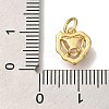 Rack Plating Brass Micro Pave Cubic Zirconia Charms KK-I720-08G-3