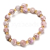 Electroplated Natural Druzy Geode Crystal Beads Strands G-F833-P01-8mm-4